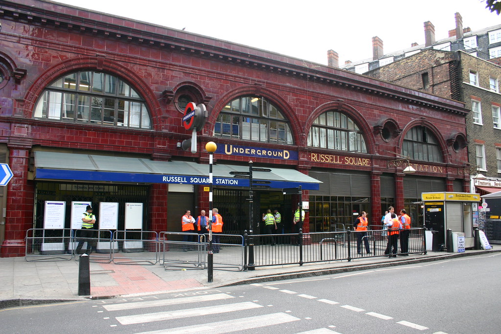 Russell Square Station Still not open after the attacks of… Flickr