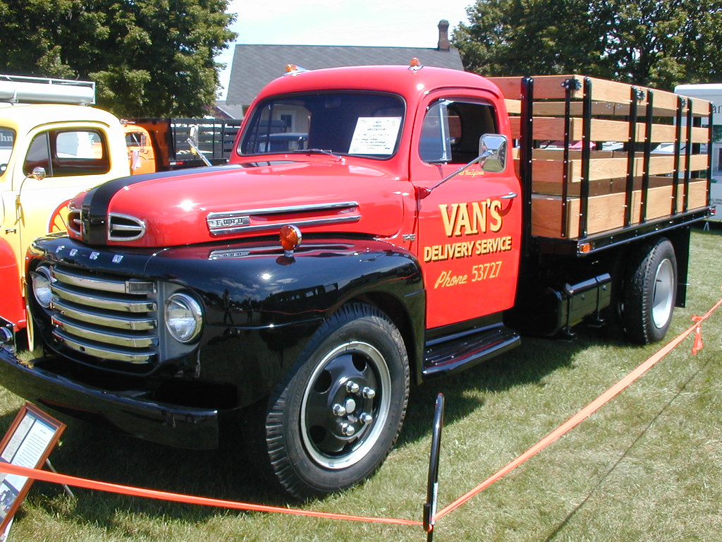 Ford stake truck Taken at the Gilmore Car Museum, Hickory … Flickr