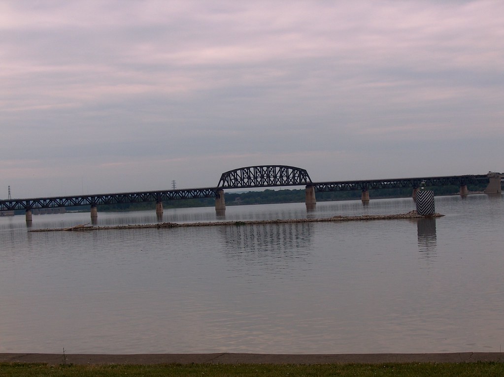 Ohio River View from River Road, Louisville, Kentucky. Cindy