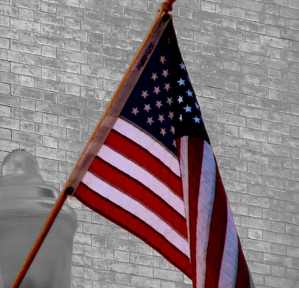 flag and street light steve gobeil Flickr