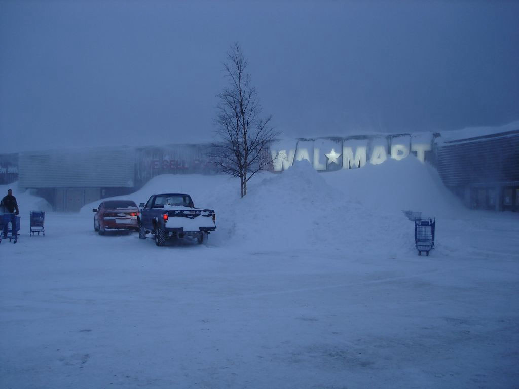 WalMart in labrador city Snow at WalMart in labcity Flickr