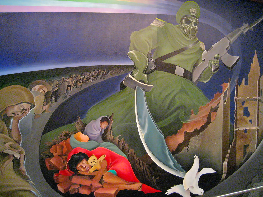 Denver International Airport mural Why doesn't every airpo… Flickr