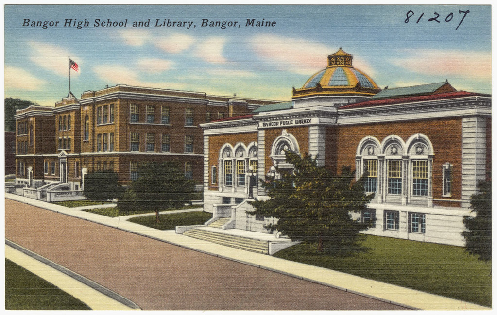 Bangor High School and Library, Bangor, Maine File name 0… Flickr