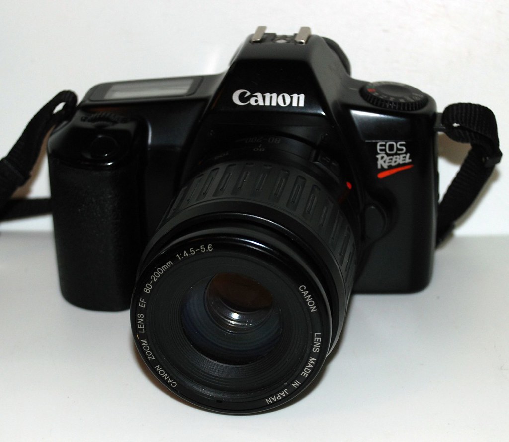 Canon EOS Rebel 35mm SLR film camera, thrift Store Find. Mark Flickr