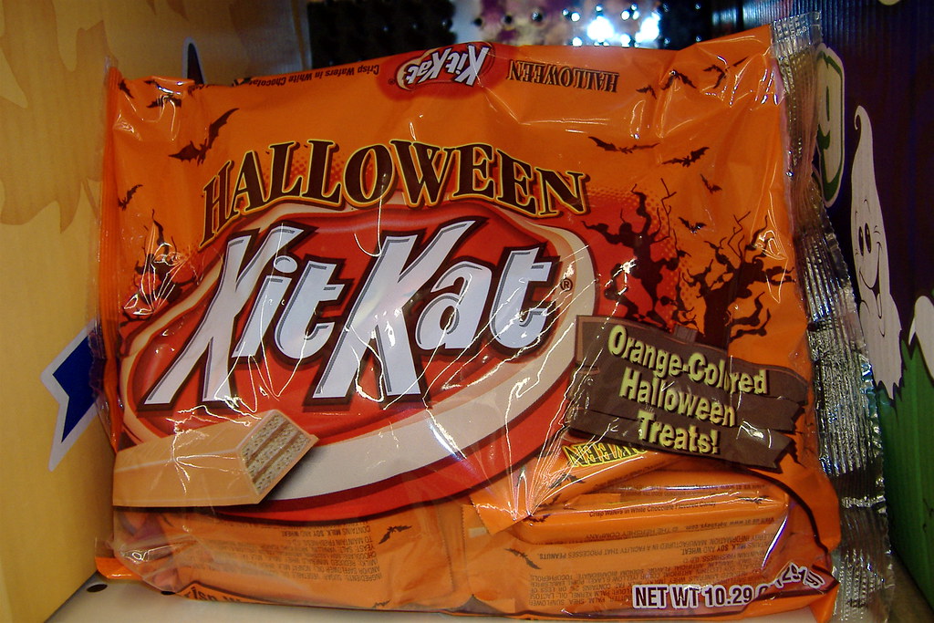 Kit Kat Orange coloured for Halloween but not, apparentl… Flickr