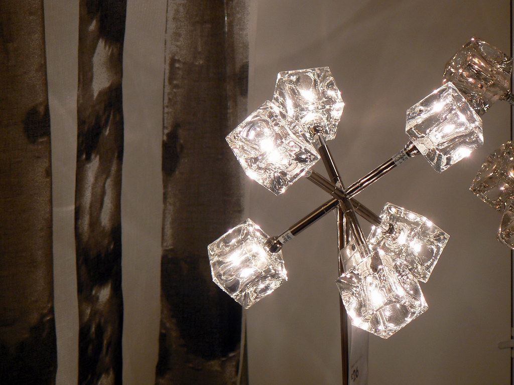 Lights at Ikea Ice cube table lamp at Ikea Warrington. John Flickr