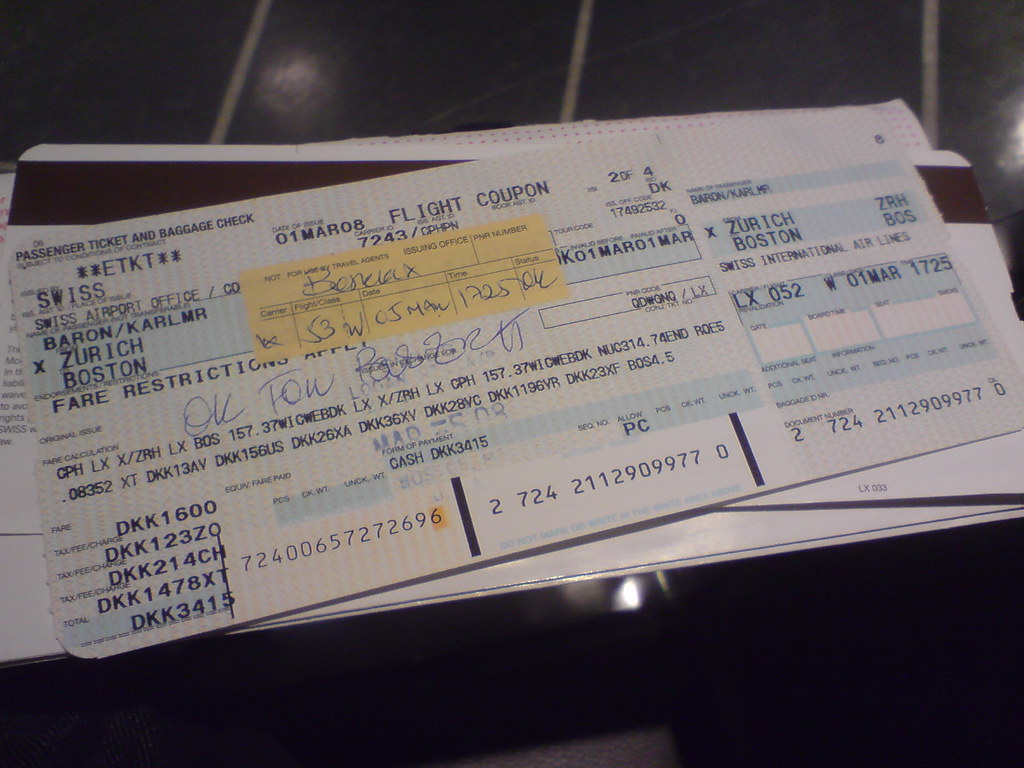 My plane ticket was a failure When I was delayed in Zurich… Flickr