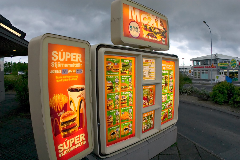 McDonalds Drivethru Menu Reykjavik, Iceland July 8, 2005 Flickr