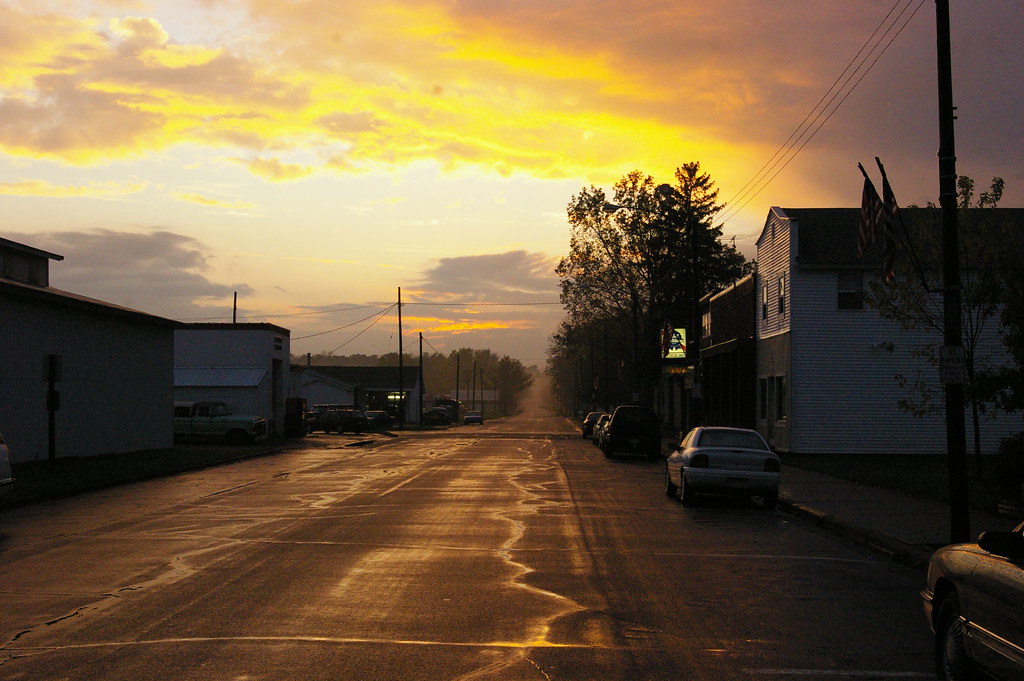 Boyceville Sunset I Facing the sunset on Main street Boyce… steve