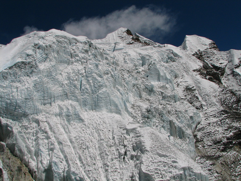 Nepal Island Peak 026 Impressive glacier icefall bel… Flickr