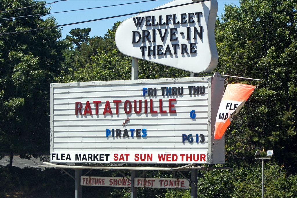 Wellfleet Drive In & Flea Market Sign Cape Cod, Massachuse… Flickr