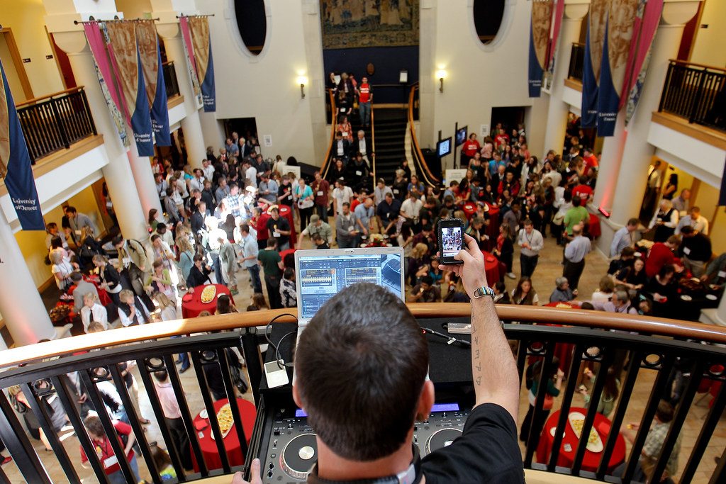 TEDxDU DJ West takes a photo of the crowd during intermiss… Flickr