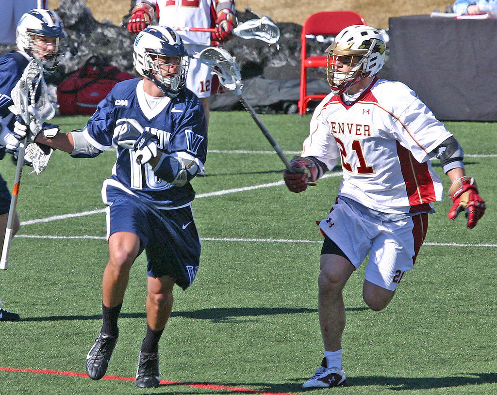 DU Lacrosse Denver plays Villanova Lacrosse, spring 200… reid