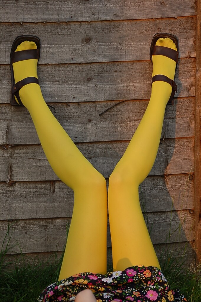 Yellow tights yanis.millers Flickr