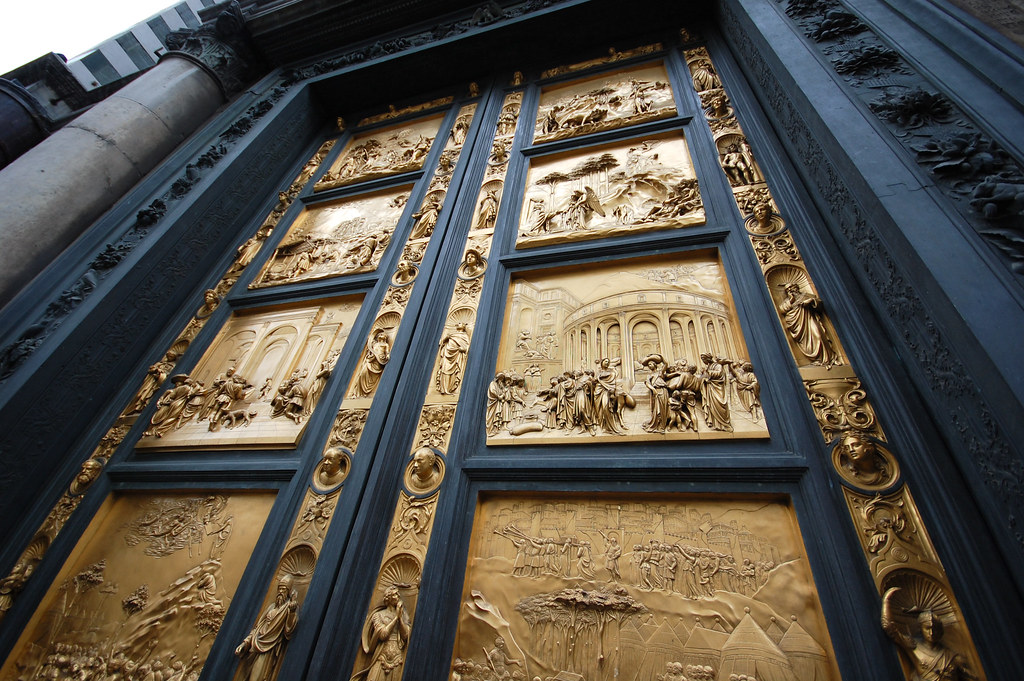 Florence Baptistry Doors Bronze doors on the Baptistry in … Flickr