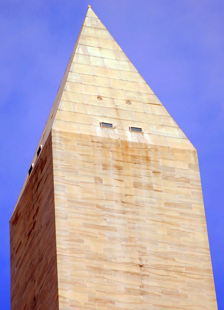 Washington monument Pyramid Top Washington DC Washingt