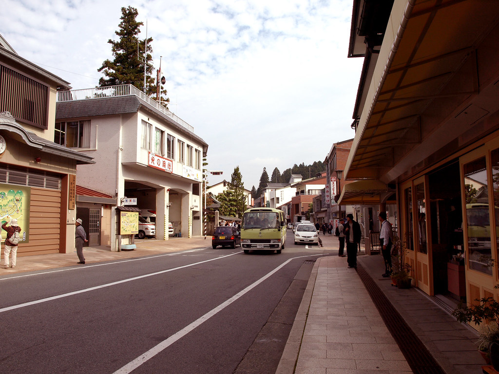 Japanese Town Small Japanese town situated in Koyasan
