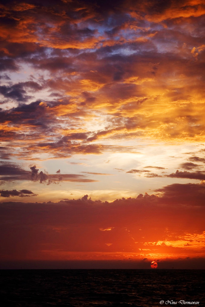 orange coloured sky Mornington Peninsula, Vic, Australia. … Flickr