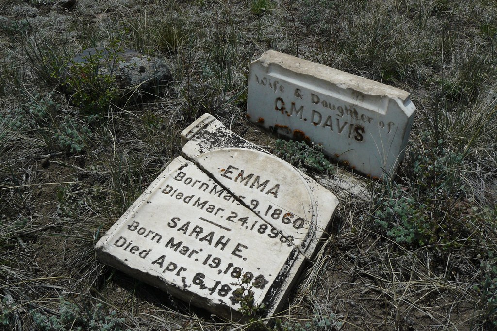 Broken Creede cemetery, on the hill overlooking the town. … Flickr