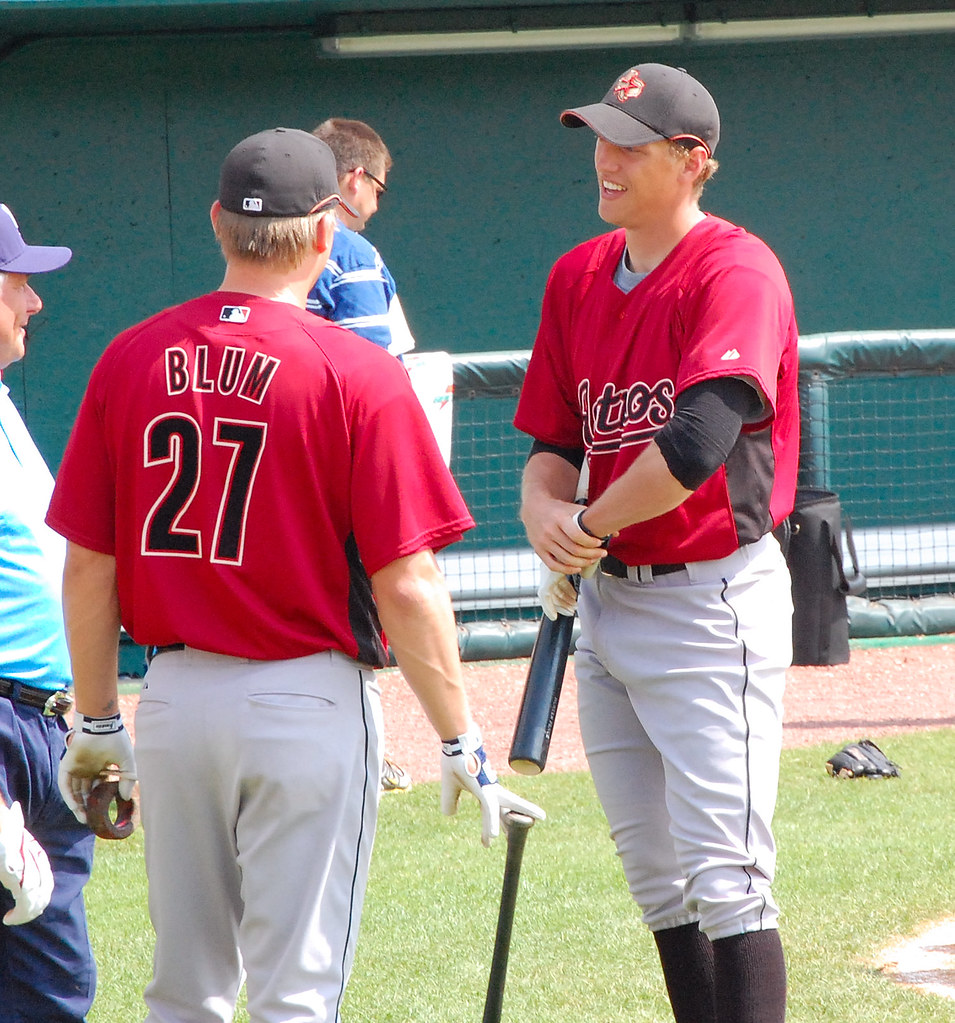Hunter Pence and Geoff Blum Dbullsfan Flickr