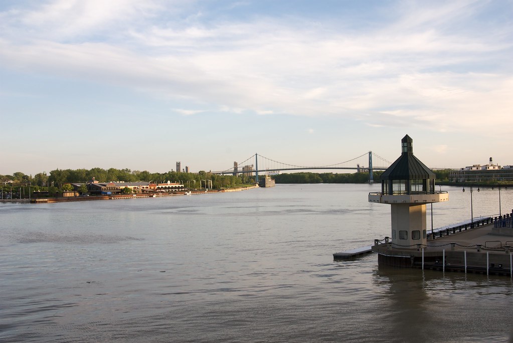 toledo waterfront Looking south down the Maumee river. Michael Flickr