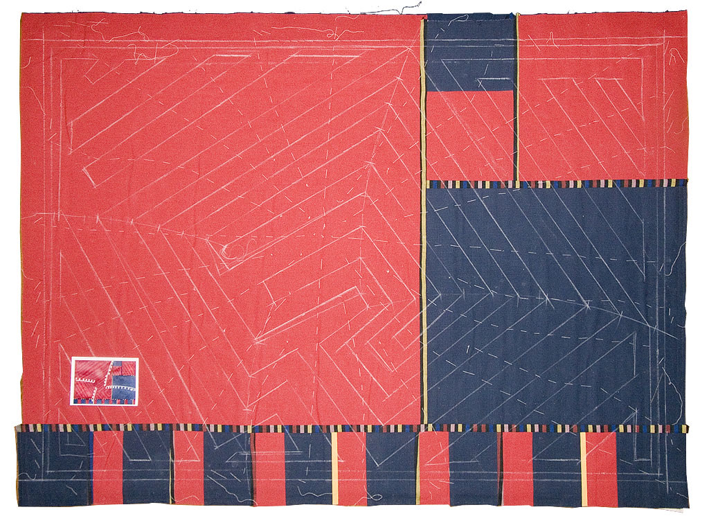 quilt 'golden ratio', basted shows the quiltingseam drawn… Flickr