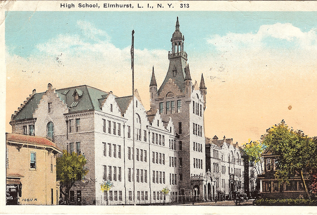 Newtown High School Newtown High School Postcard 313 Mill… Flickr