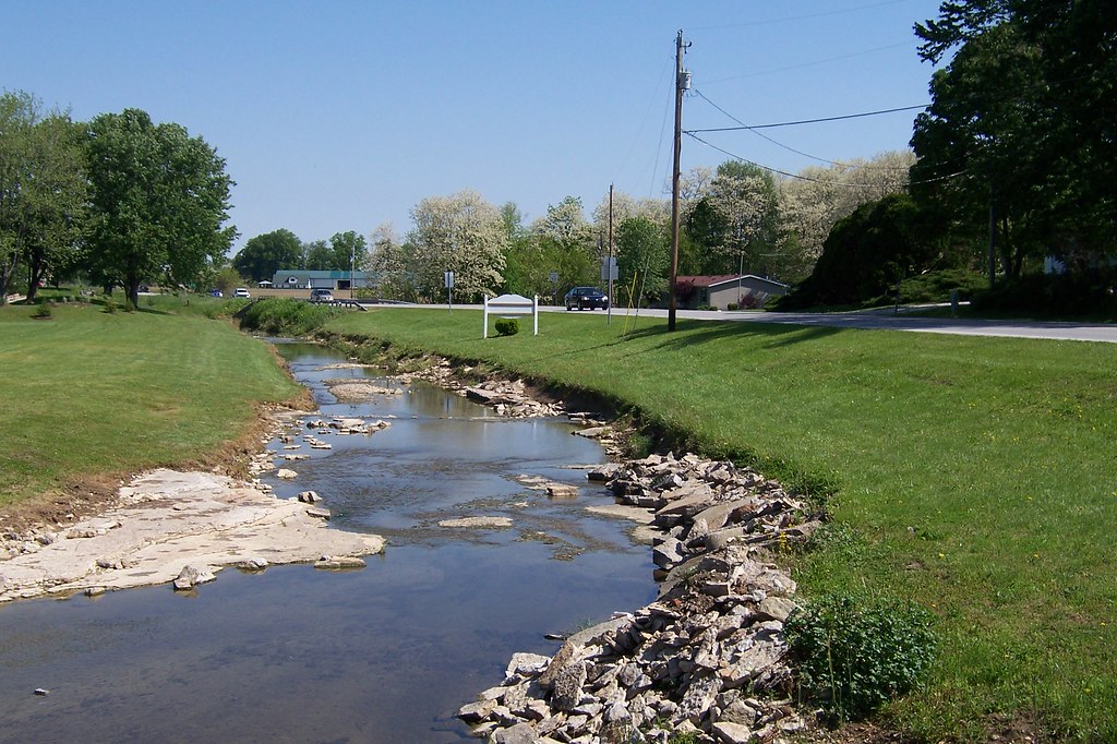 Creek along the road Northern edge of Napoleon, Indiana Jim Grey