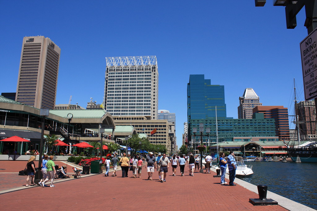Baltimore Inner Harbor Looking north along Baltimore's Inn… Flickr