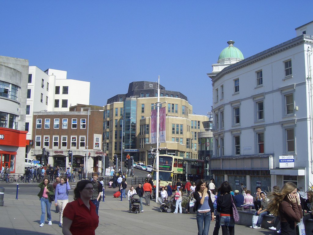 Brighton Town Center Brighton town center is always busy. Scientist Flickr