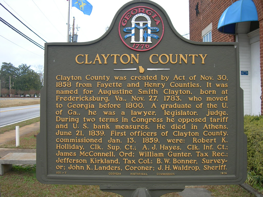 Clayton County Historic Marker Located in front of the old… Flickr