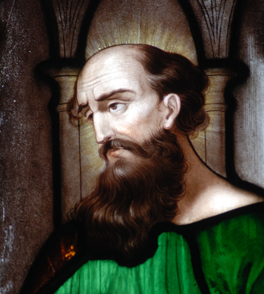 Owston Ferry, St Martin, I, detail of head St Paul Flickr