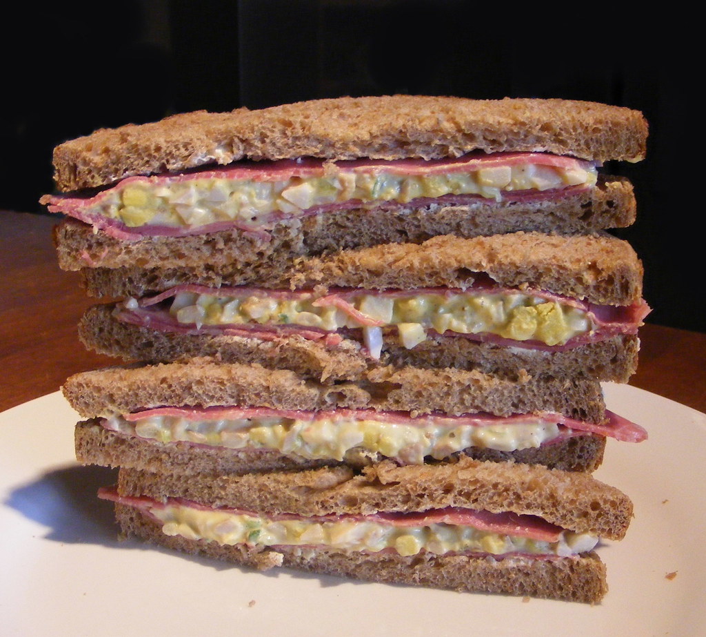 Pastrami Tea Egg Sandwich What to do with pastrami? Or wha… Flickr