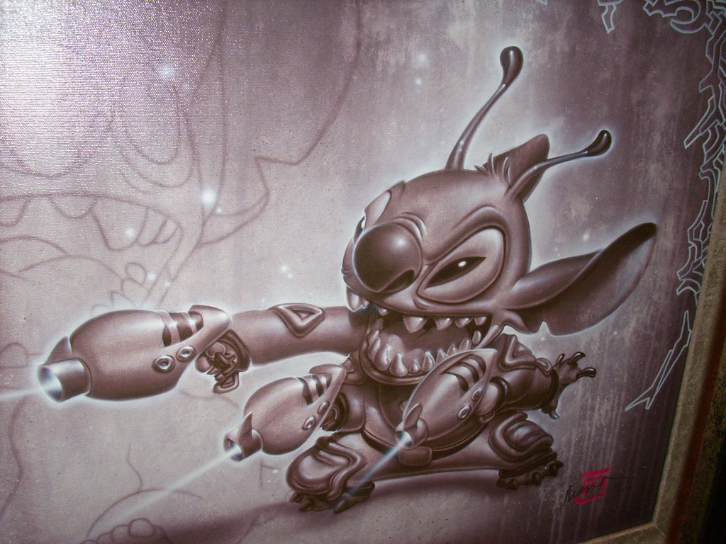 Stitch From the Art of Disney store Downtown Disney Keenan Parker