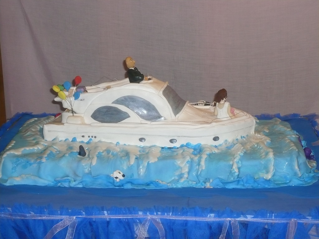 Tarta bodas fondant yate wedding yacht cake con flash vist… Flickr
