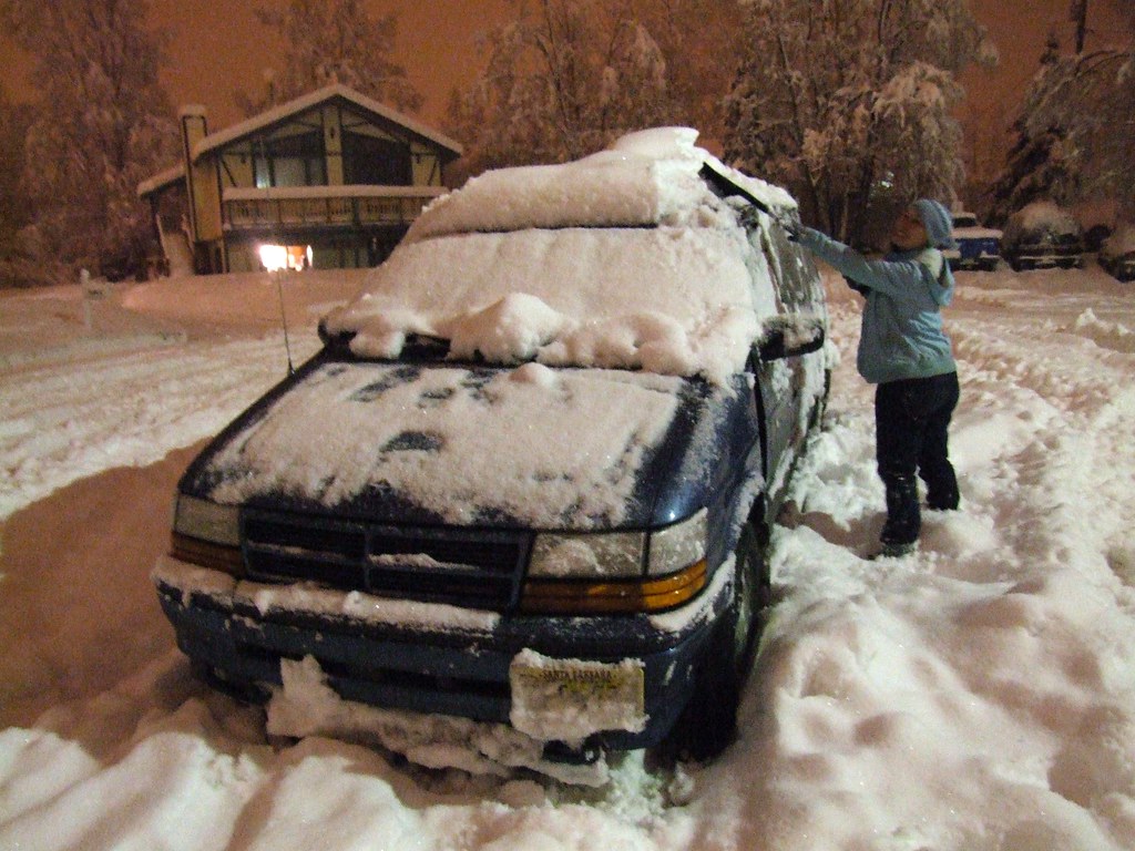 Scraping Snow Leaving Kim's parent's meant scraping my car… Flickr