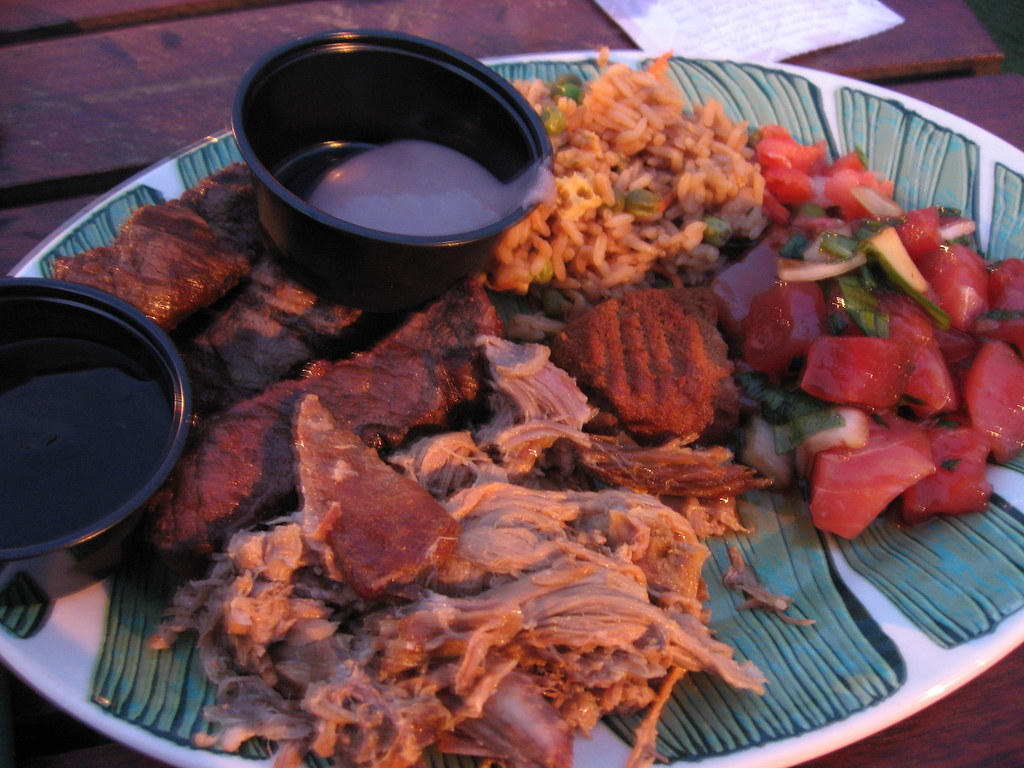 The luau meal. At the Old Lahaina Luau in Maui. Roast pork… Flickr