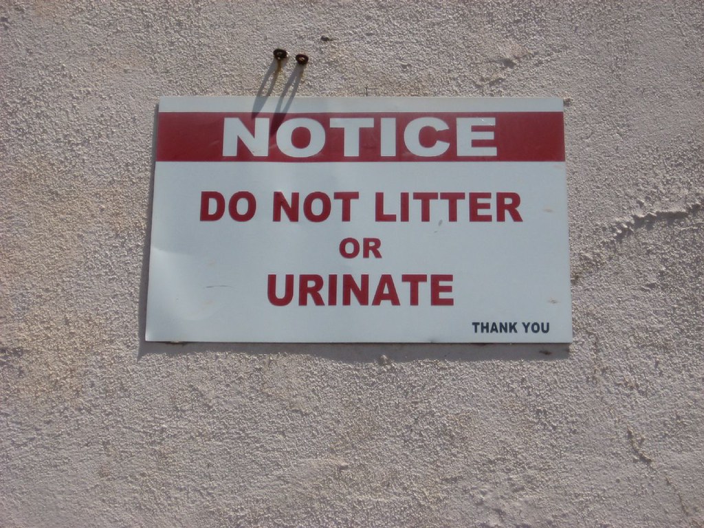 Do Not Urinate Sign Nathan Flickr