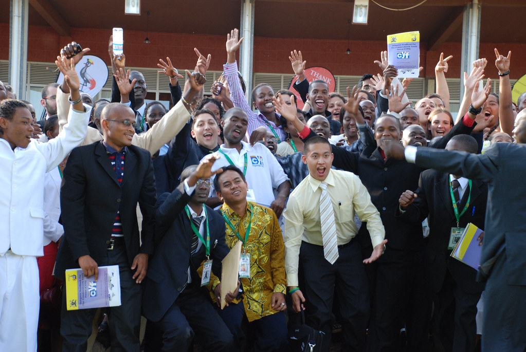 Youth representatives at the closing ceremony of the Commo… Flickr