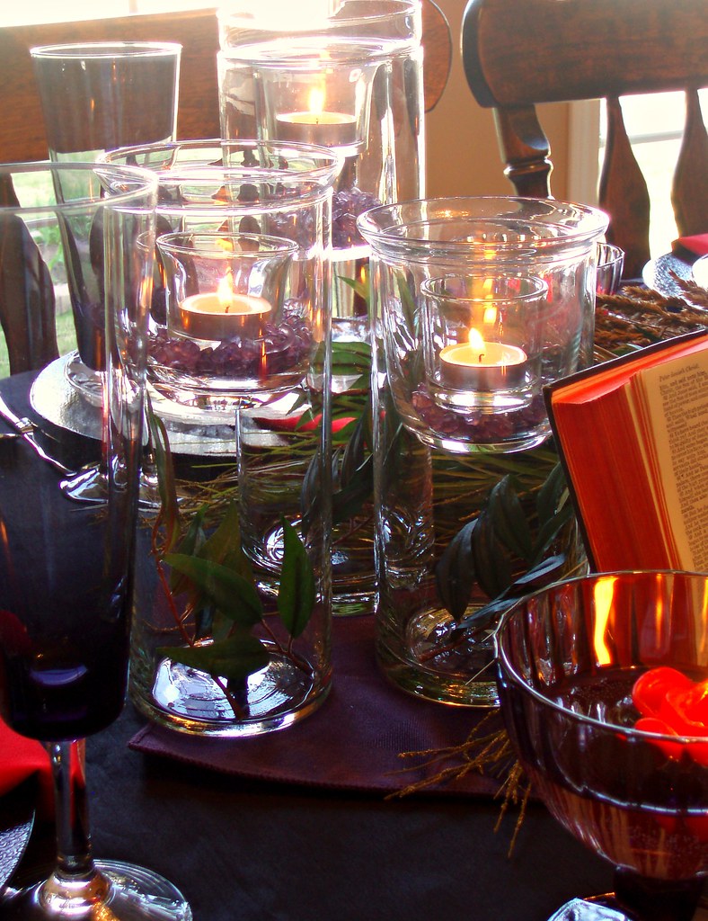 Lenten Trio of Candles Trio of Candles with purple beads P… Flickr