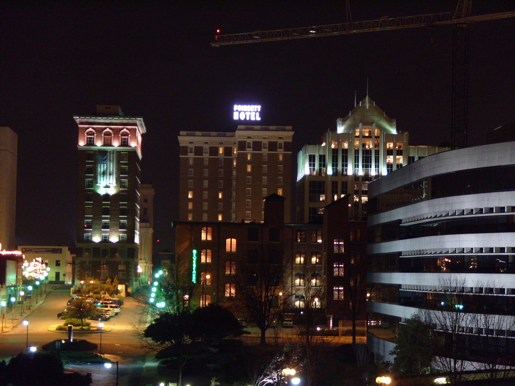2008 Downtown Greenville SC at Night a photo on Flickriver