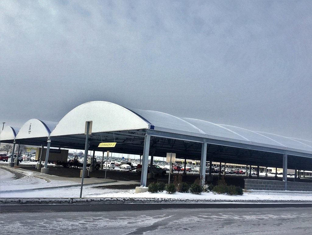 CAK's new covered parking area. Akron Canton Airport Flickr