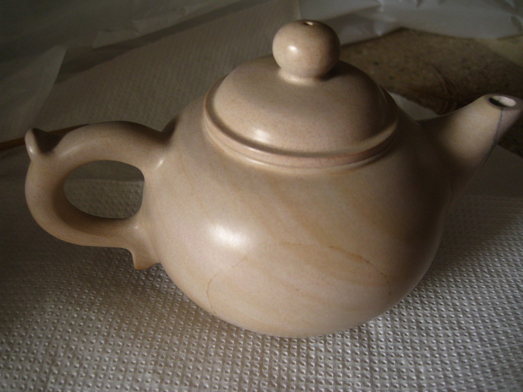 Stone teapot Teapot made from (I think) picture jasper. Th… Flickr