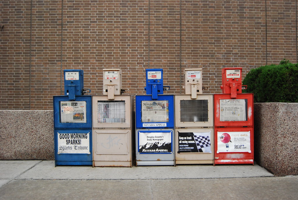 newspaper vending machines andrew morton Flickr