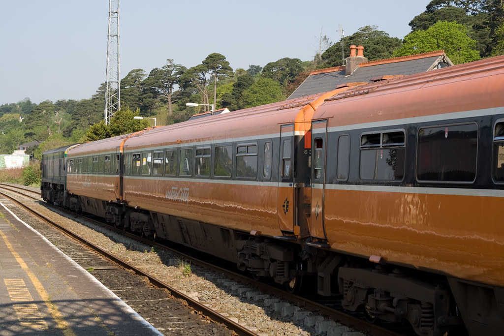 Cobh Cork train in Glounthaune. Irish Rail ran an older tr… Flickr