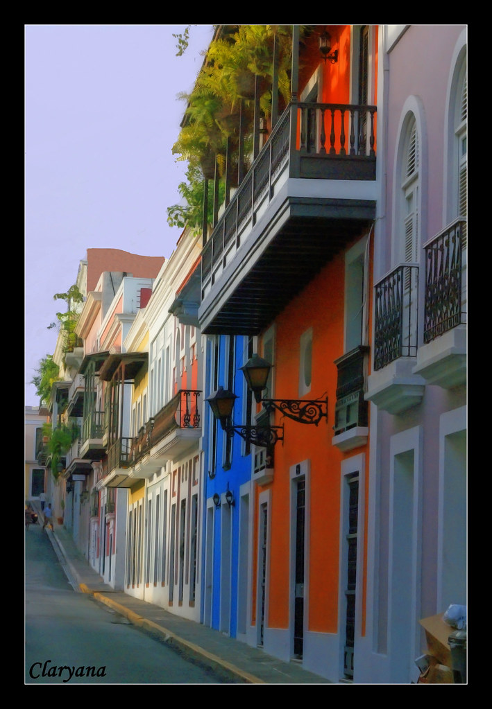 Old San Juan Houses at Old San Juan. Casas en el Viejo San… Clary