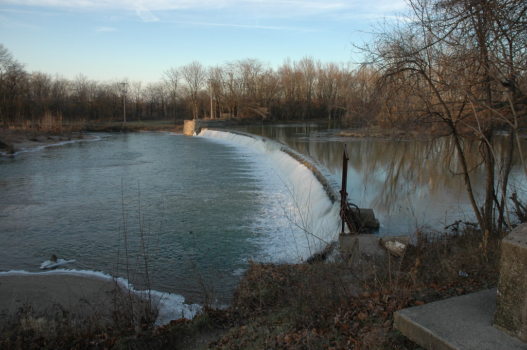 This dam in Edinburgh, Indiana, is just upstream and visi… Flickr