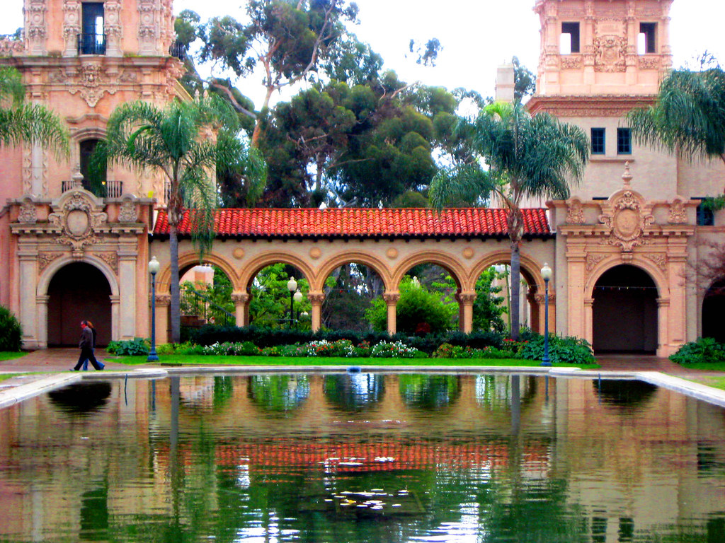 Courtyard reflections, Balboa Park San Diego, CA This is t… Flickr