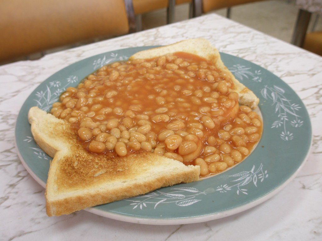 Beans on toast Lovely plates. Anne Flickr