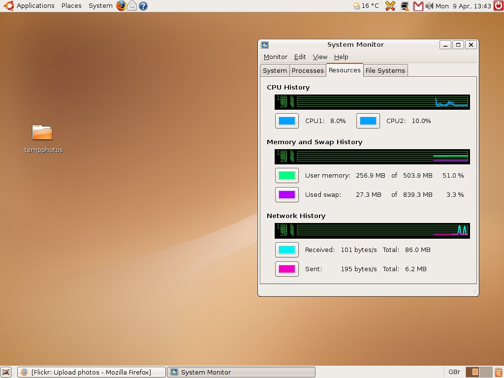 Ubuntu 7.04 Desktop My new dual processor Ubuntu desktop